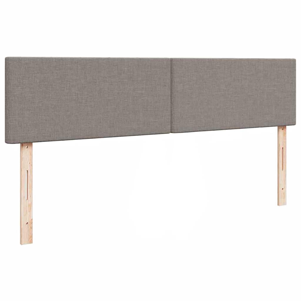 Lit ottoman avec matelas et LED Taupe 180x200cm tissu - XIOS