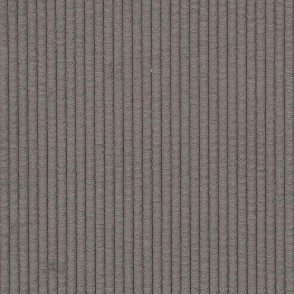 Canapé-chaise accoudoirs gris clair 54 cm tissu velours côtelé - XIOS