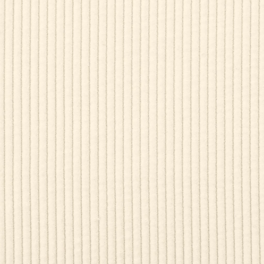 Canapé-chaise accoudoirs crème 54 cm tissu velours côtelé