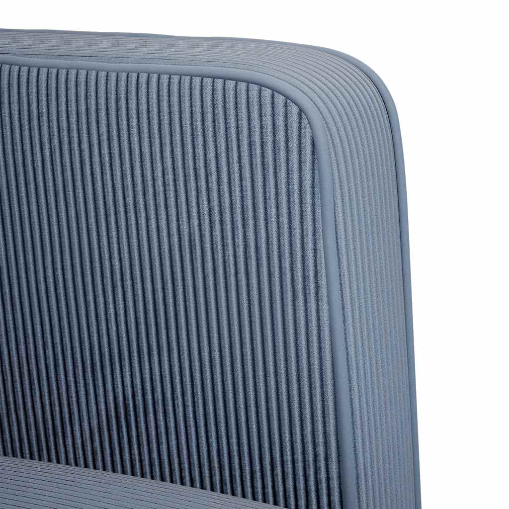 Canapé causeuse bleu 109 cm tissu velours côtelé