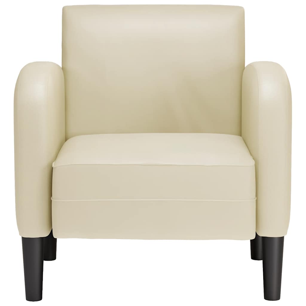 Chaise de canapé avec accoudoirs crème 54 cm similicuir - XIOS