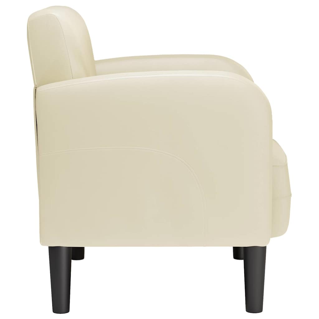 Chaise de canapé avec accoudoirs crème 54 cm similicuir - XIOS