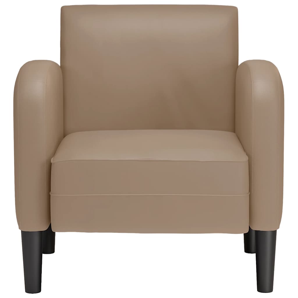 Chaise de canapé avec accoudoirs cappuccino noir 54 cm - XIOS