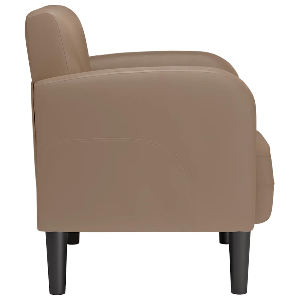 Chaise de canapé avec accoudoirs cappuccino noir 54 cm - XIOS