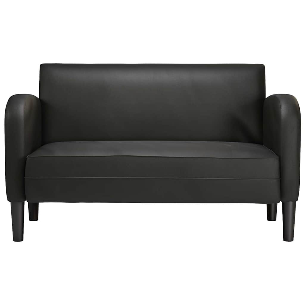 Canapé causeuse noir 110 cm similicuir - XIOS