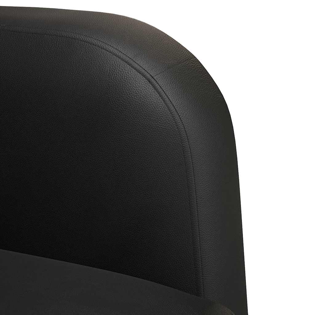 Canapé causeuse noir 110 cm similicuir - XIOS