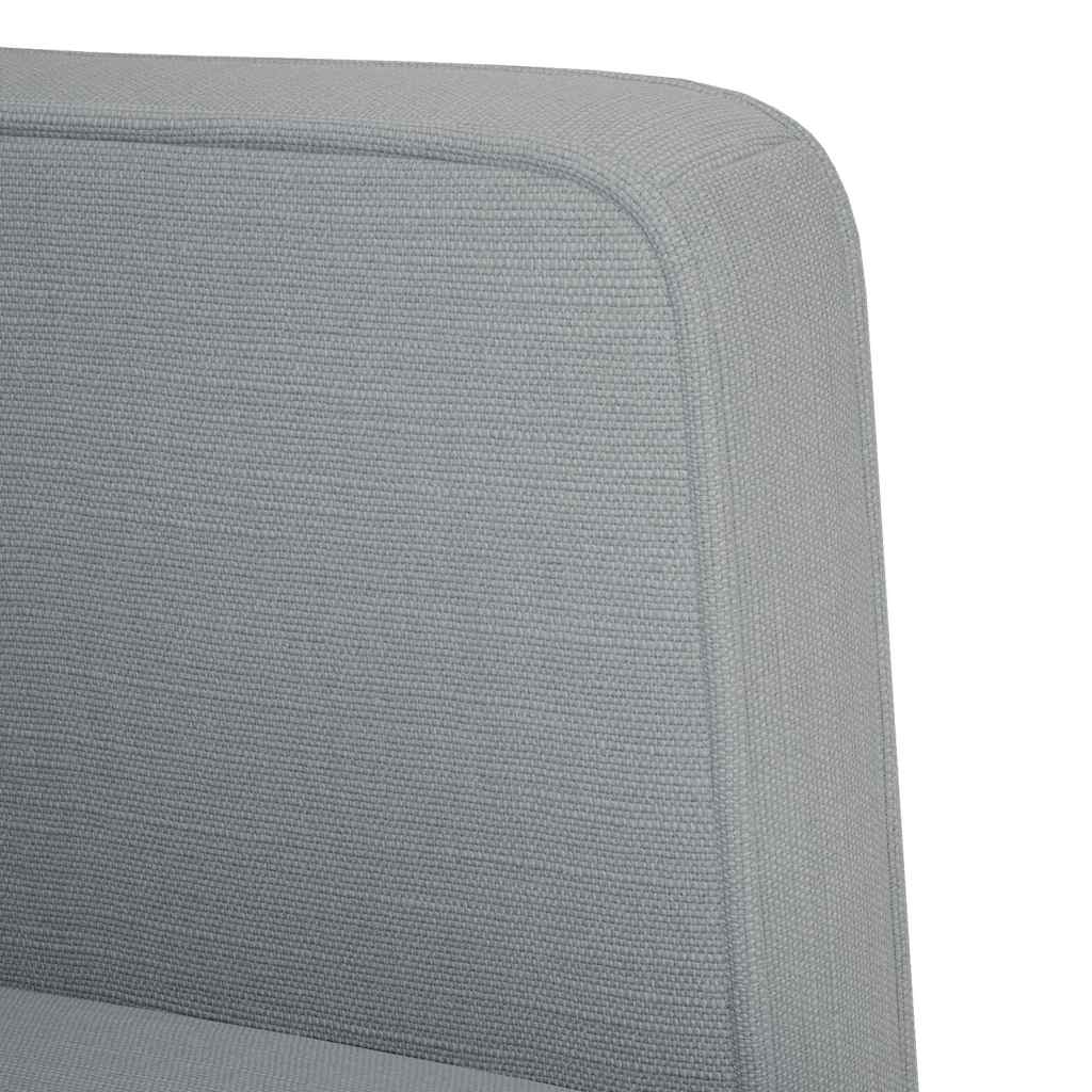 Fauteuil canapé avec accoudoirs tissu gris clair 53 cm - XIOS