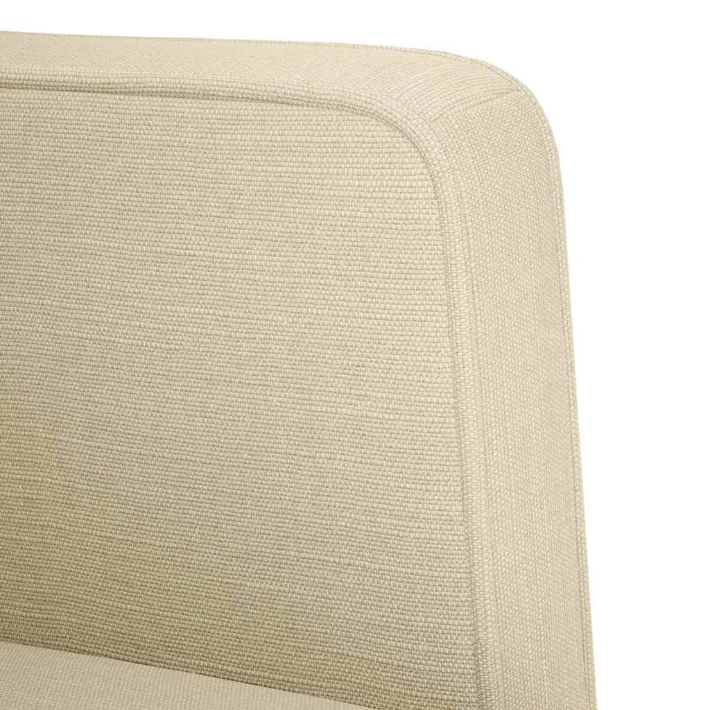 Fauteuil canapé avec accoudoirs tissu crème 53 cm - XIOS
