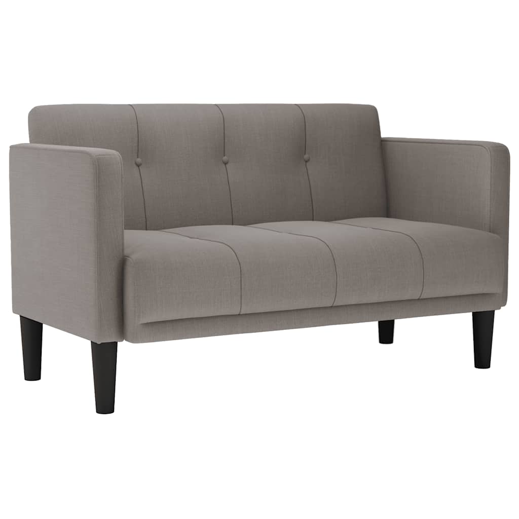 Canapé deux places taupe 111 cm en tissu - XIOS