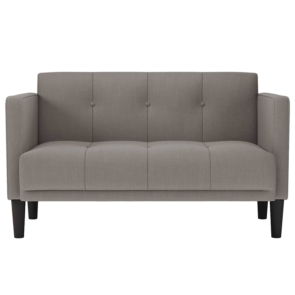 Canapé deux places taupe 111 cm en tissu - XIOS