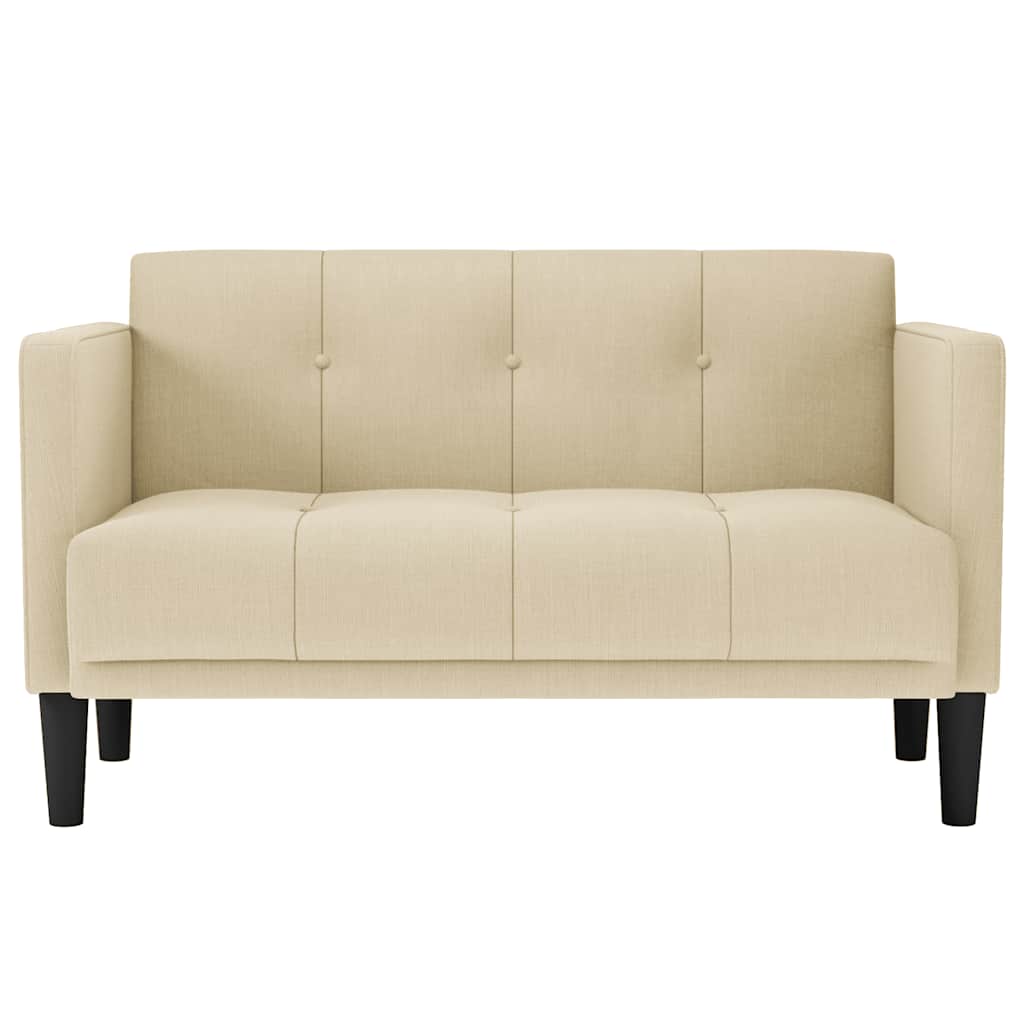 Canapé deux places crème 111 cm en tissu - XIOS