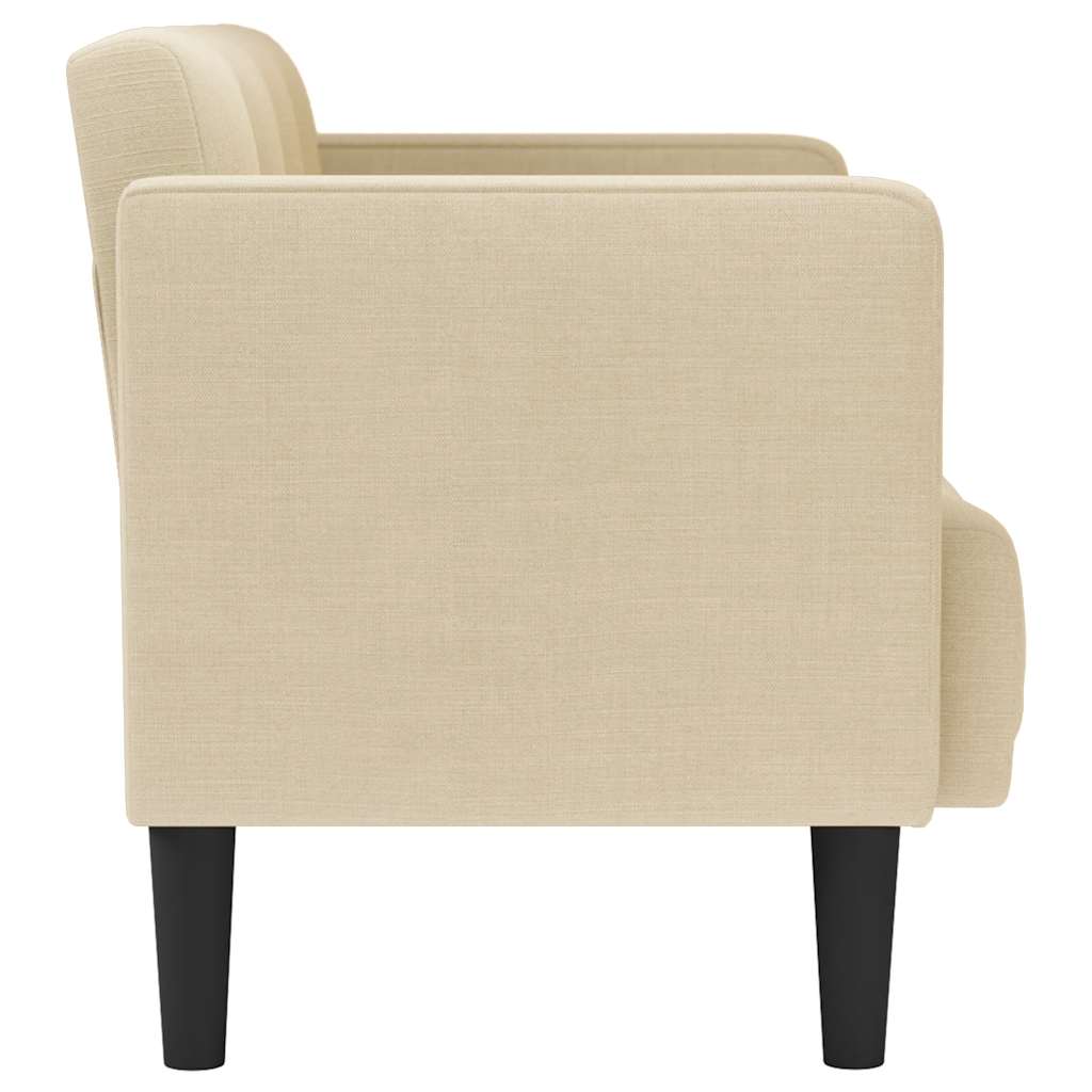 Canapé deux places crème 111 cm en tissu - XIOS
