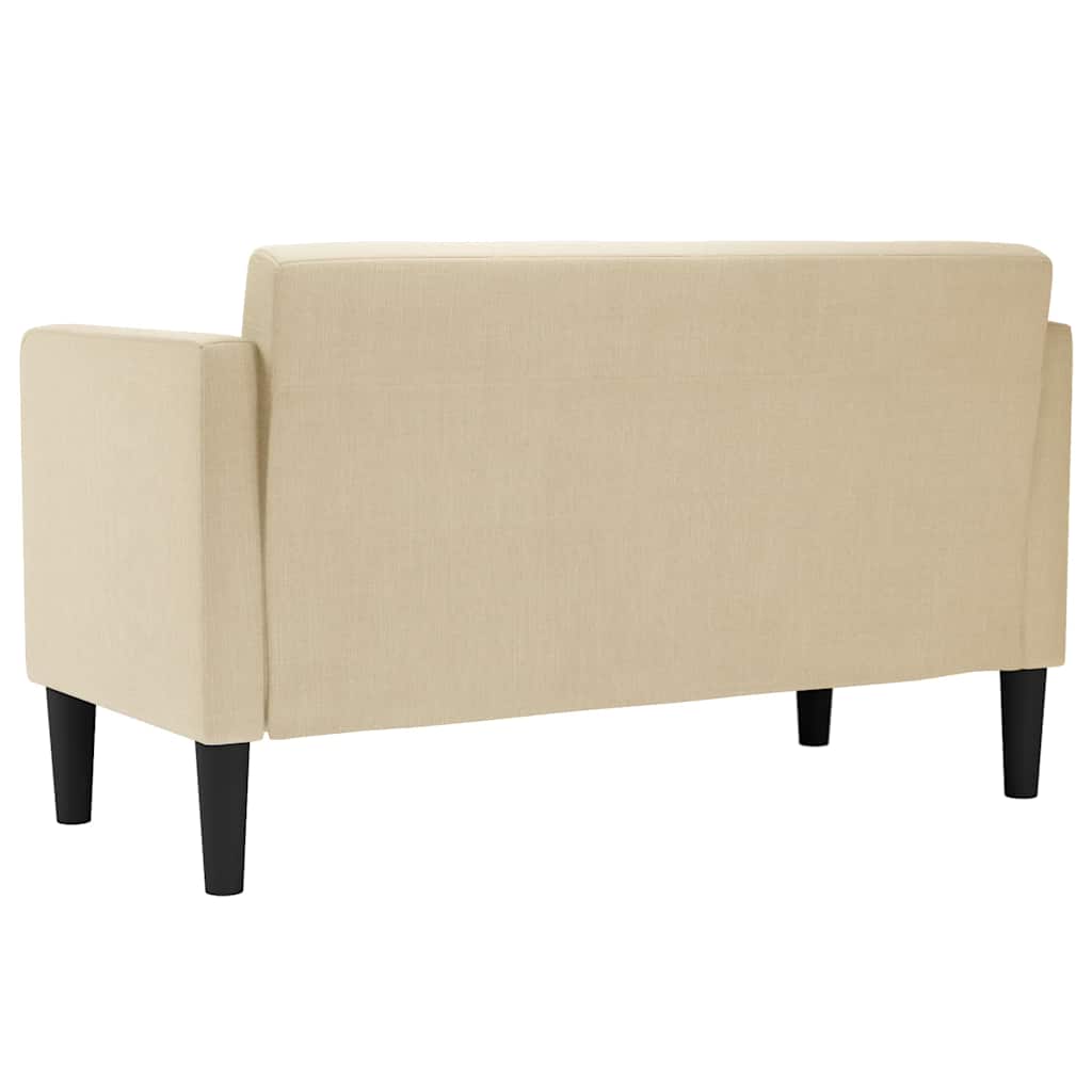 Canapé deux places crème 111 cm en tissu - XIOS