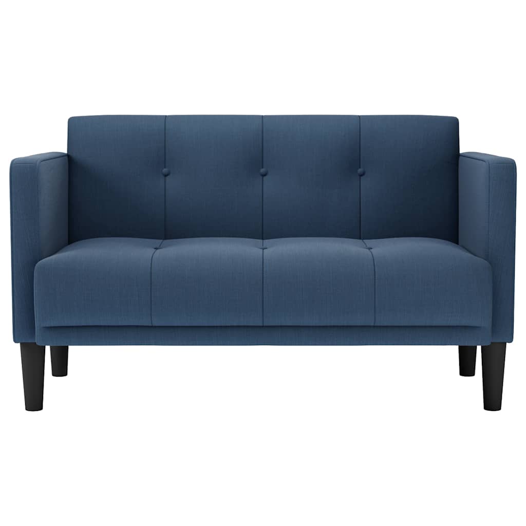 Canapé deux places bleu 111 cm en tissu - XIOS