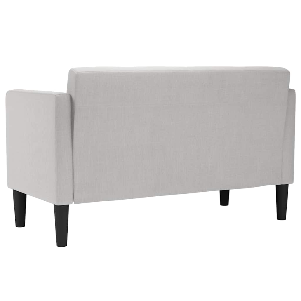 Canapé deux places gris nuage 111 cm en tissu - XIOS