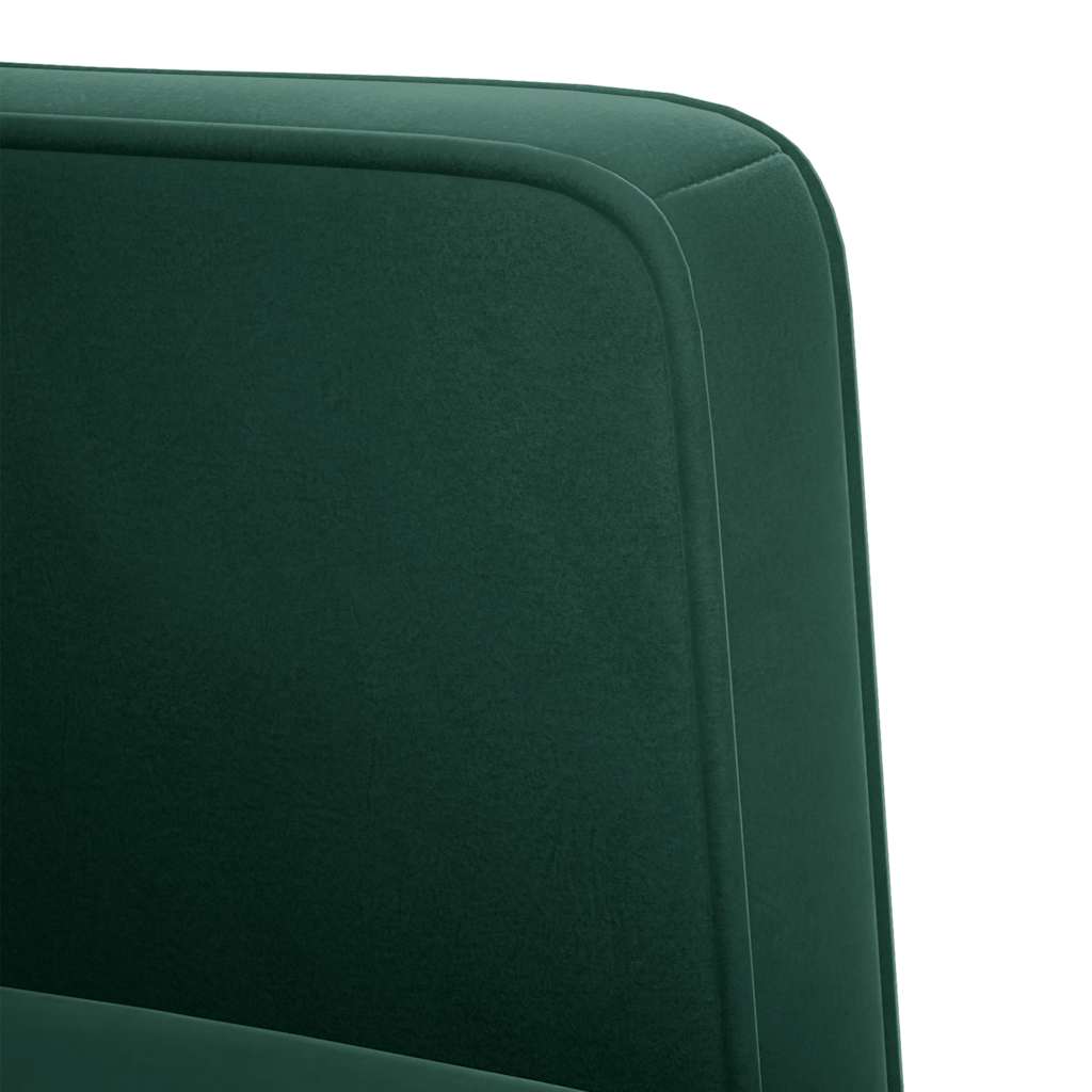 Canapé deux places vert foncé 111 cm velours - XIOS