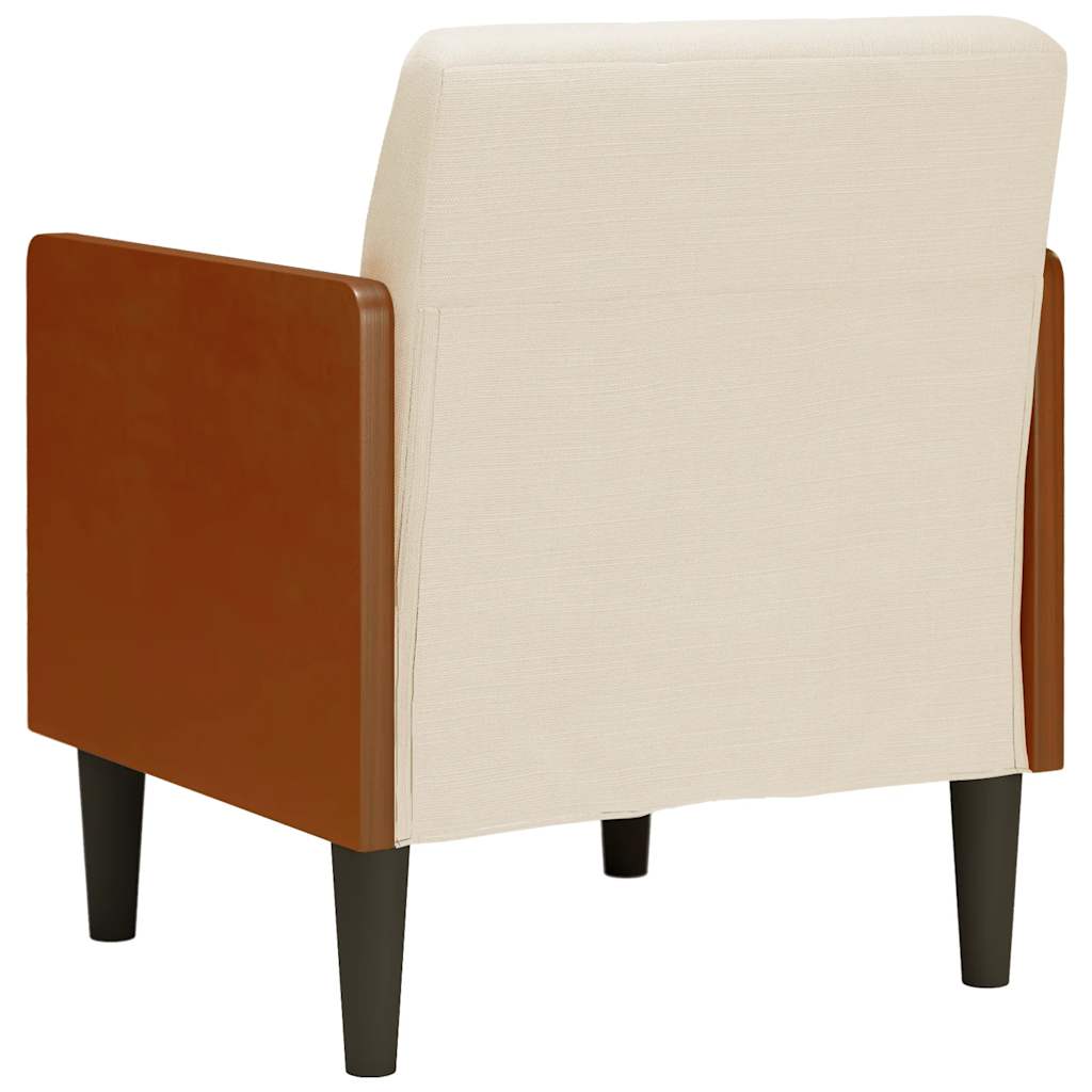Fauteuil canapé avec accoudoirs 55 cm en lin - XIOS