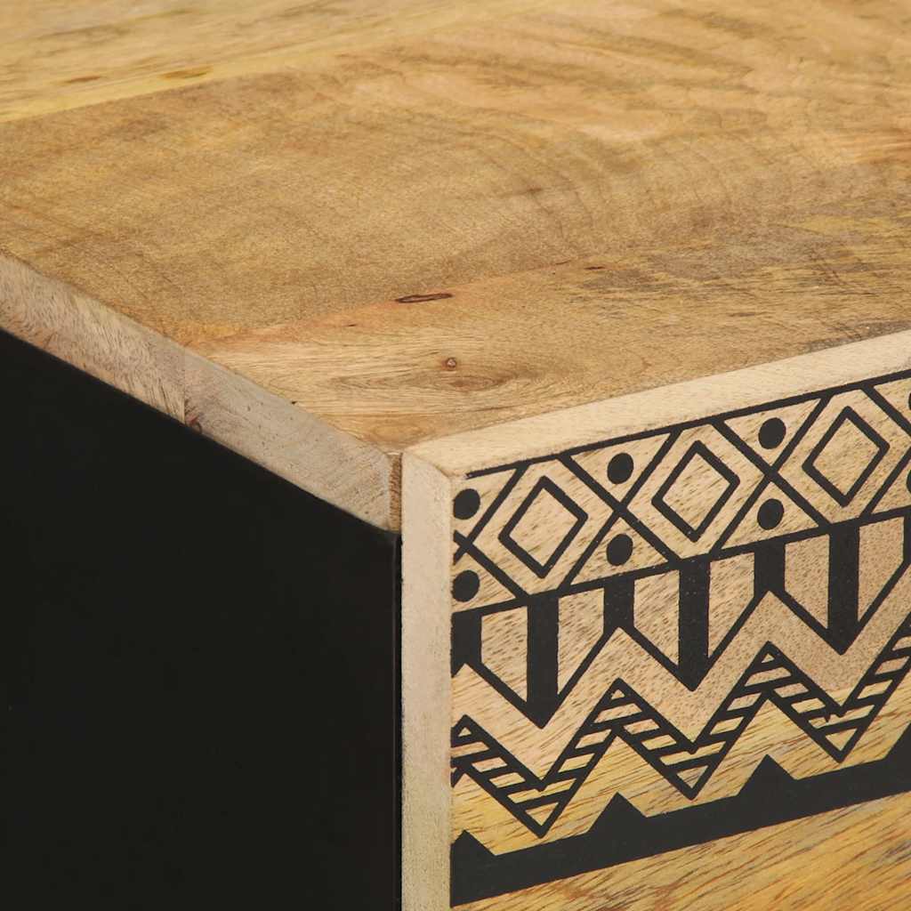 Buffet 40x33,5x75 cm bois de manguier brut massif - XIOS