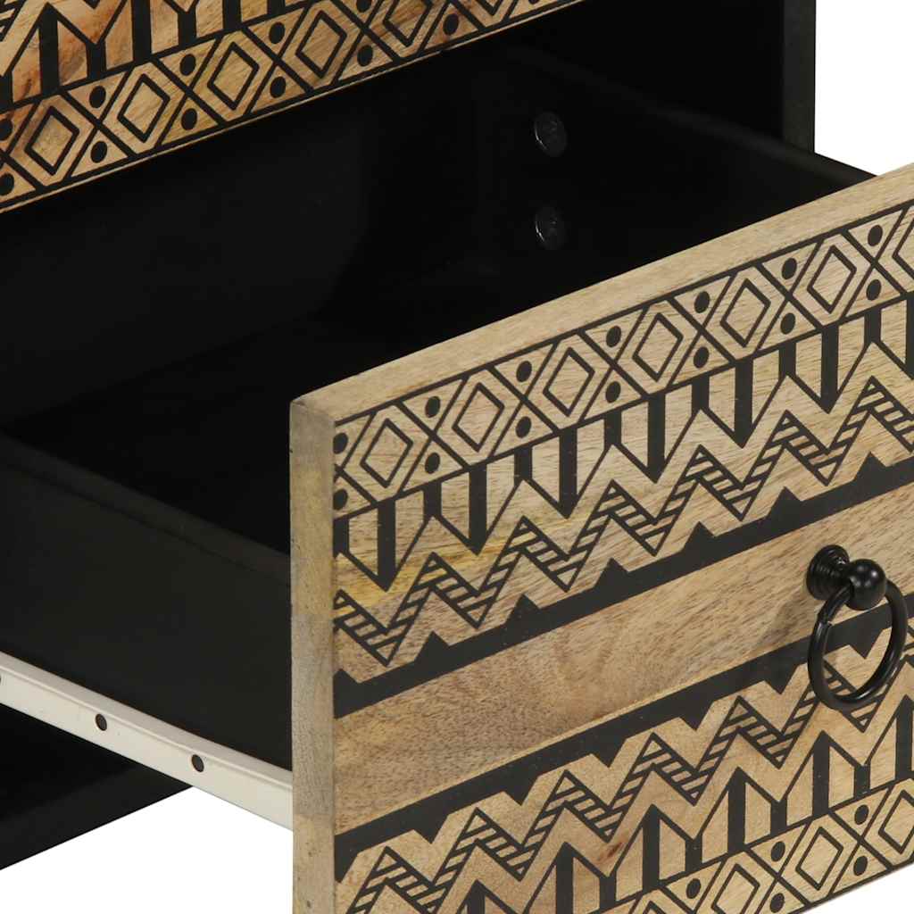 Buffet 40x33,5x75 cm bois de manguier brut massif - XIOS