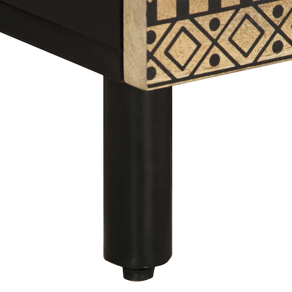 Buffet 40x33,5x75 cm bois de manguier brut massif - XIOS