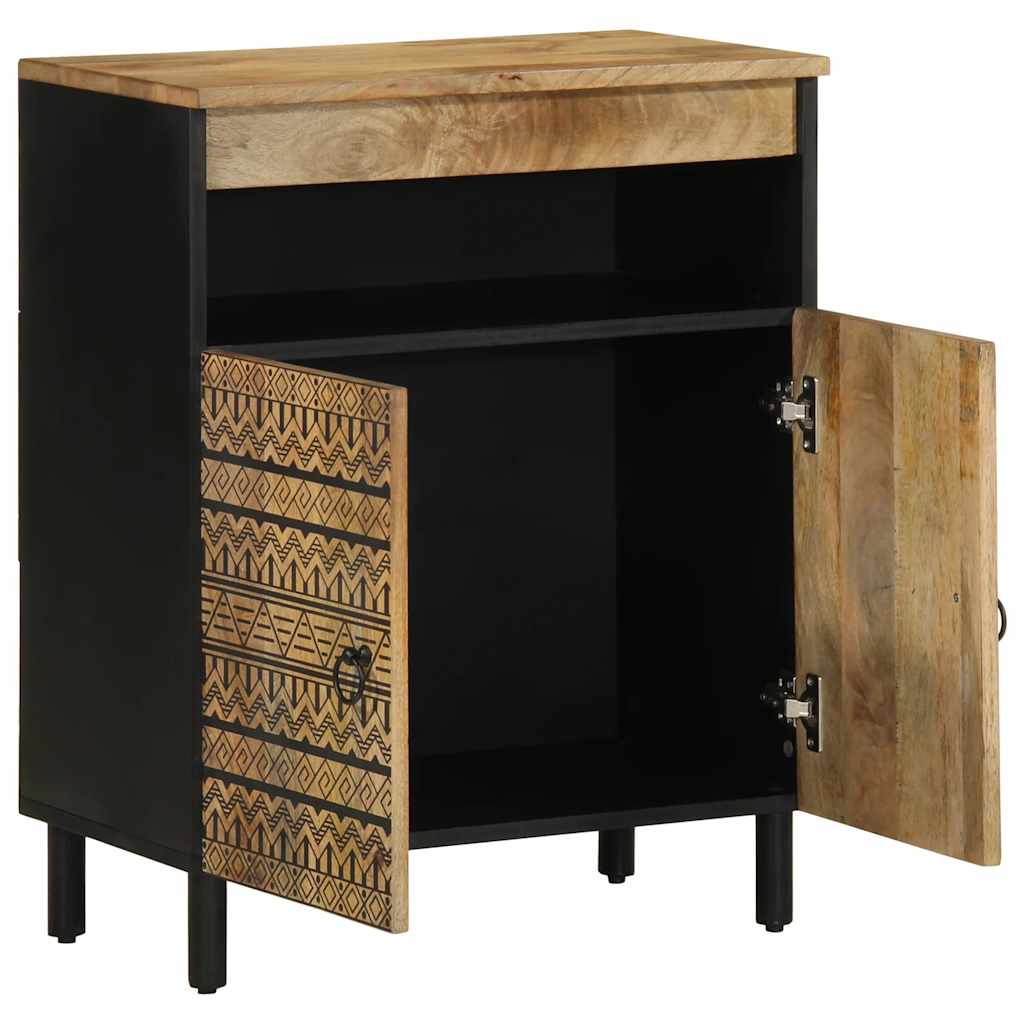 Buffet 60x33,5x75 cm bois de manguier brut massif - XIOS