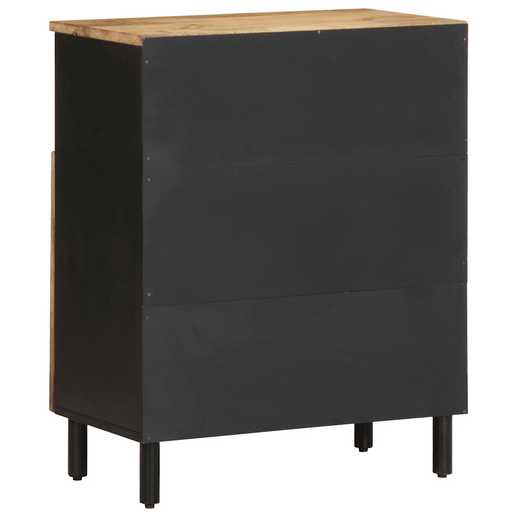 Buffet 60x33,5x75 cm bois de manguier brut massif - XIOS
