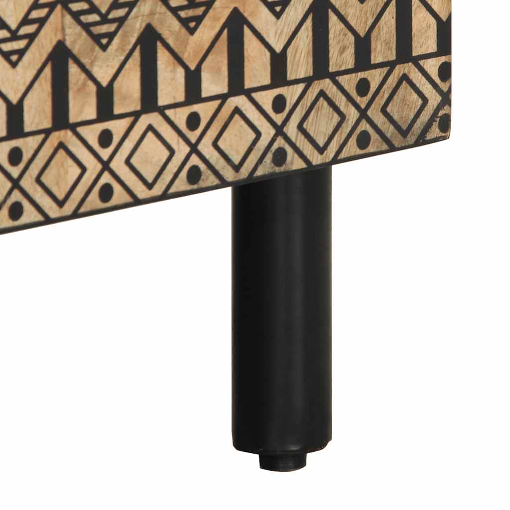 Buffet 60x33,5x75 cm bois de manguier brut massif - XIOS