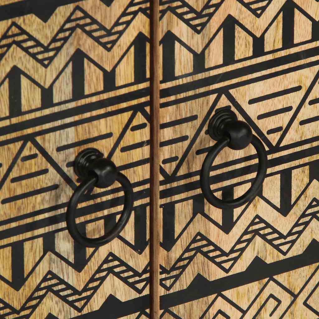 Buffet 60x33,5x75 cm bois de manguier brut massif - XIOS