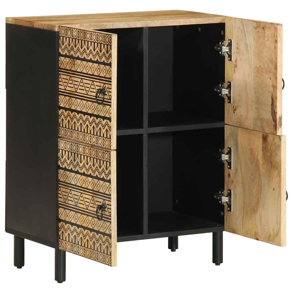 Buffet 60x33,5x75 cm bois de manguier brut massif - XIOS