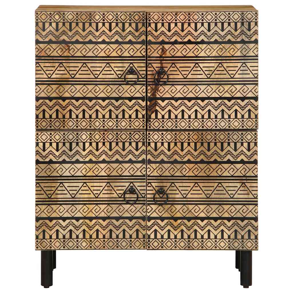 Buffet 60x33,5x75 cm bois de manguier brut massif - XIOS