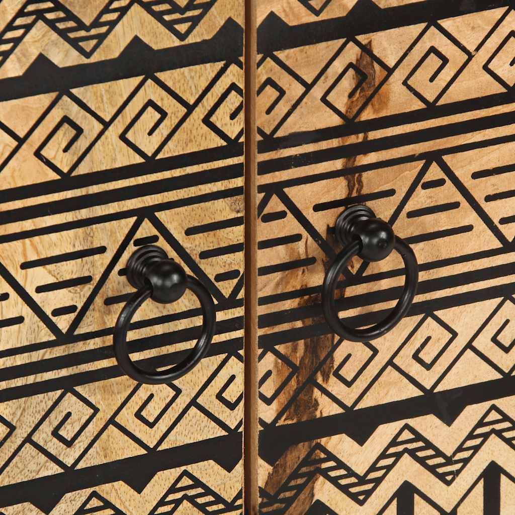 Buffet 60x33,5x75 cm bois de manguier brut massif - XIOS