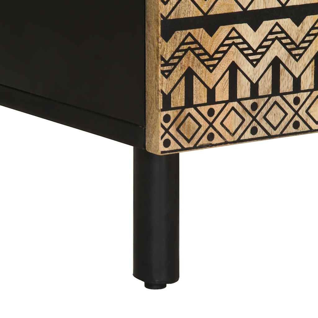 Buffet 60x33,5x75 cm bois de manguier brut massif - XIOS