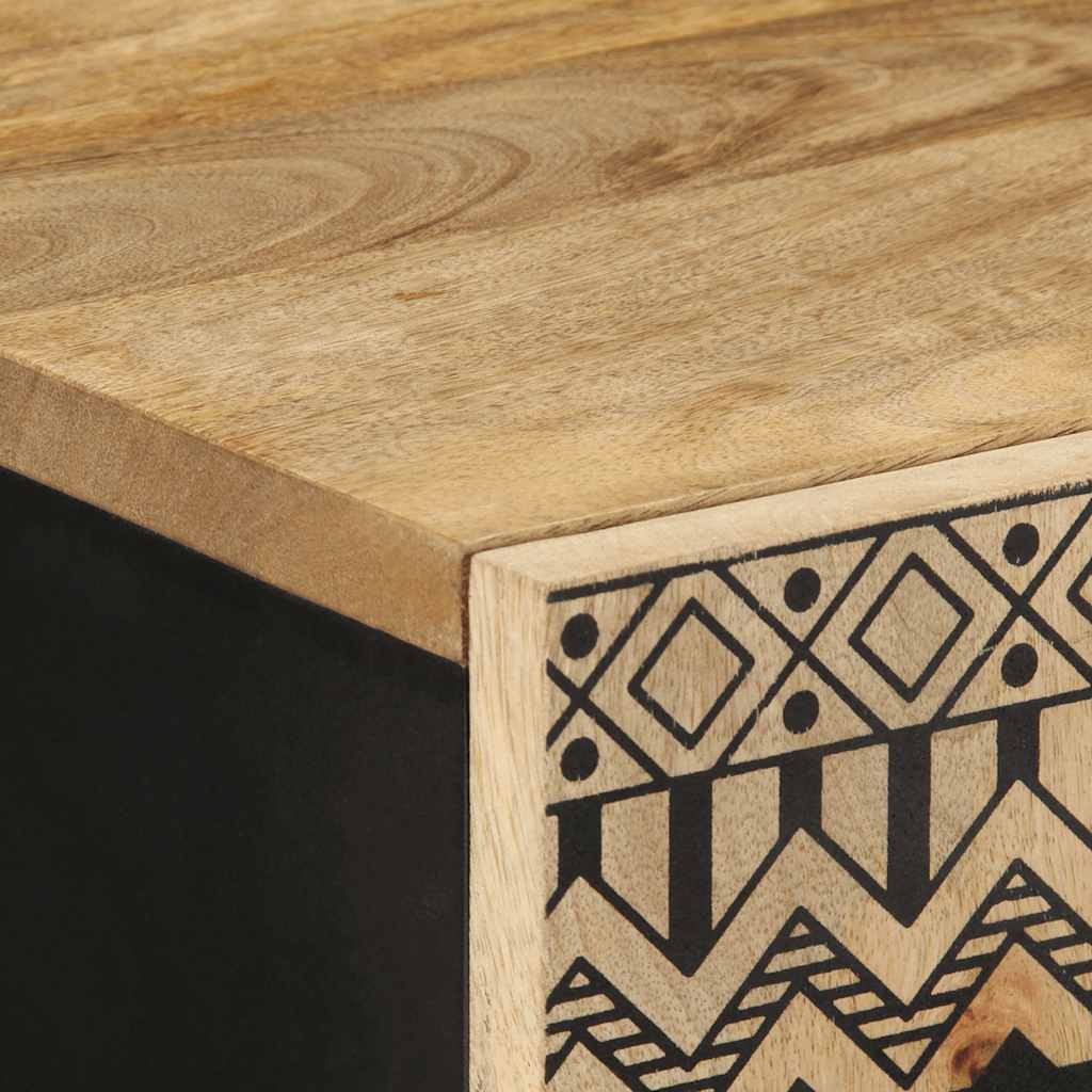 Buffet haut 60x33,5x100 cm bois de manguier brut massif - XIOS