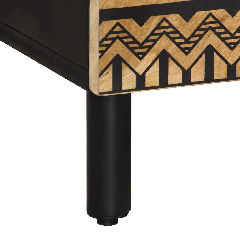 Buffet haut 60x33,5x100 cm bois de manguier brut massif - XIOS