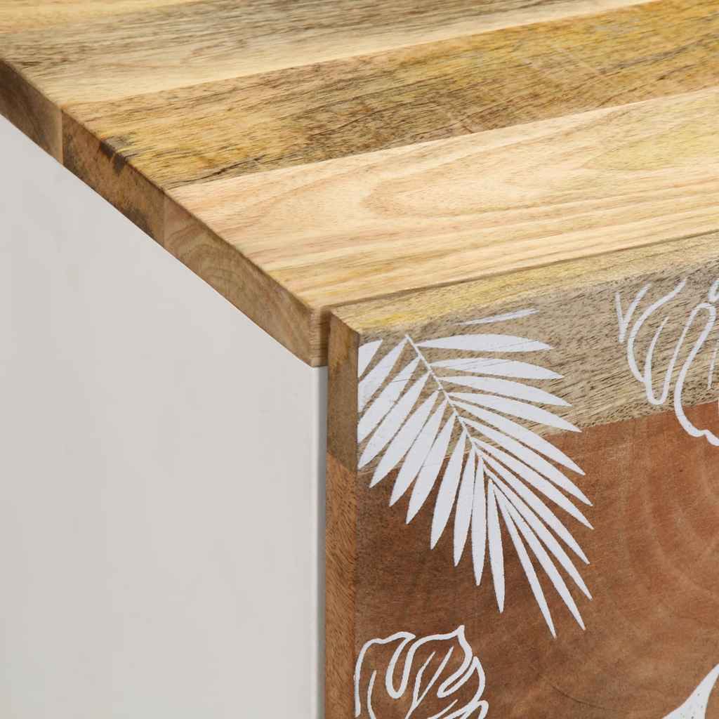 Tables de chevet 2 pcs 40x33,5x46 cm Bois de manguier solide - XIOS