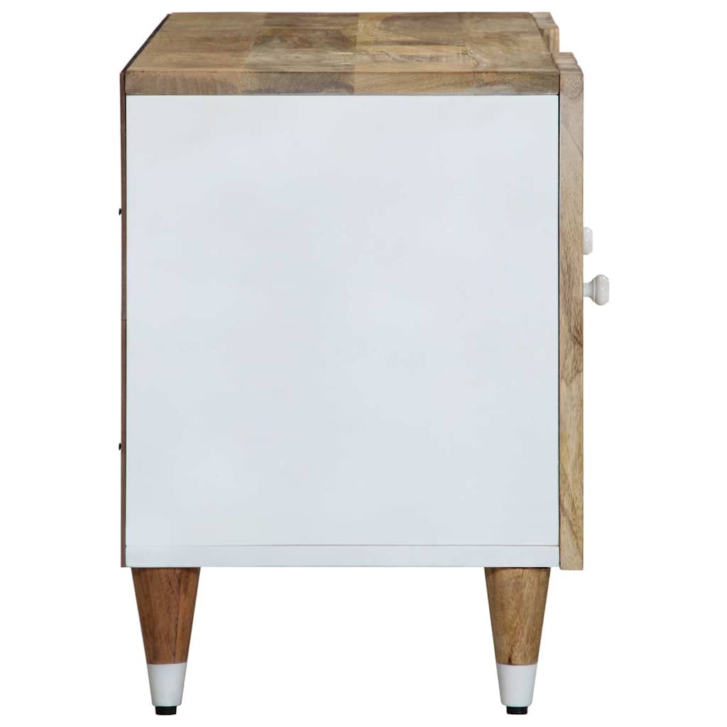 Meuble TV 105x33,5x46 cm bois massif de manguier - XIOS