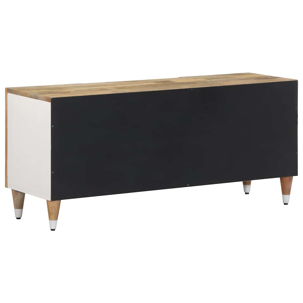 Meuble TV 105x33,5x46 cm bois massif de manguier - XIOS
