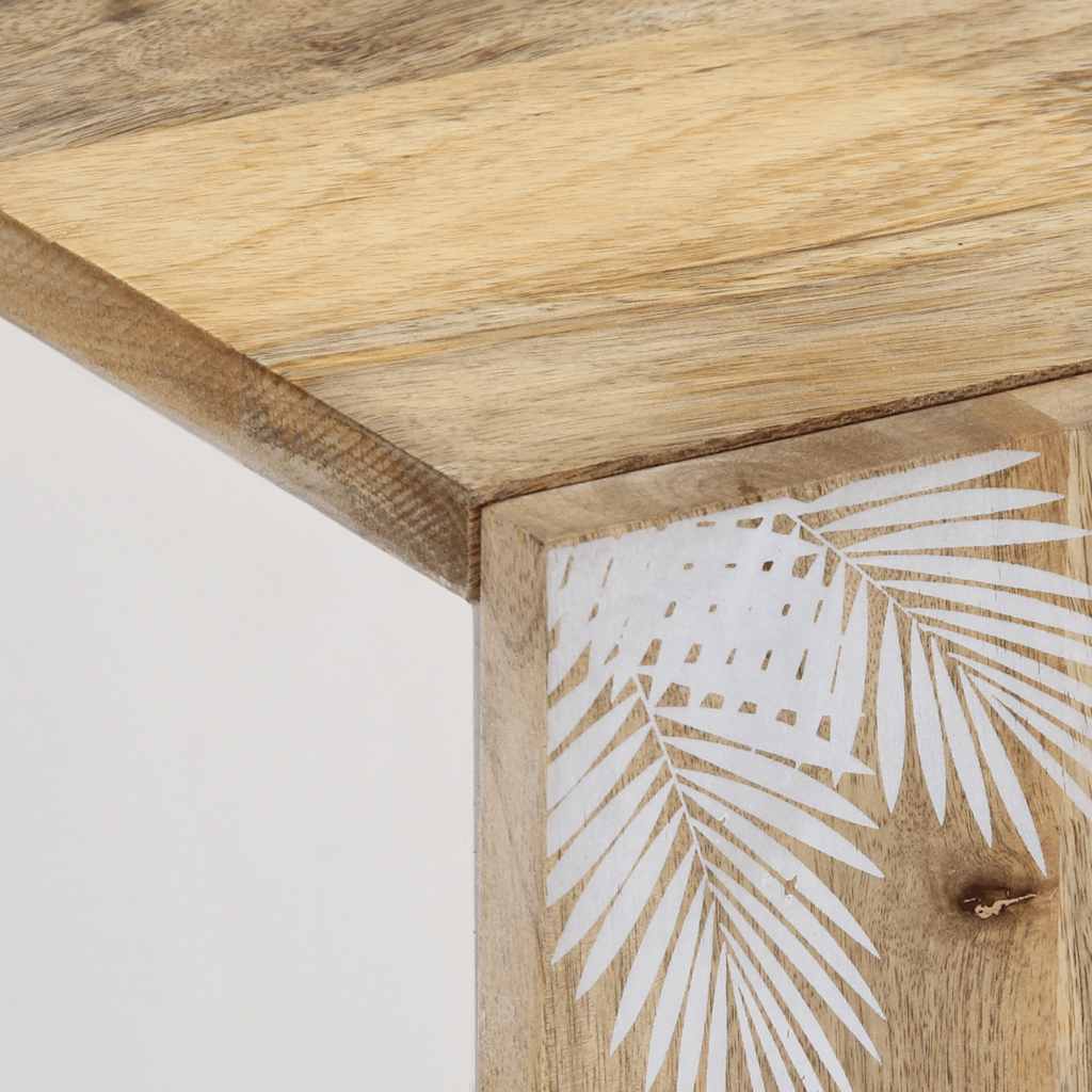 Meuble TV 105x33,5x46 cm bois massif de manguier - XIOS