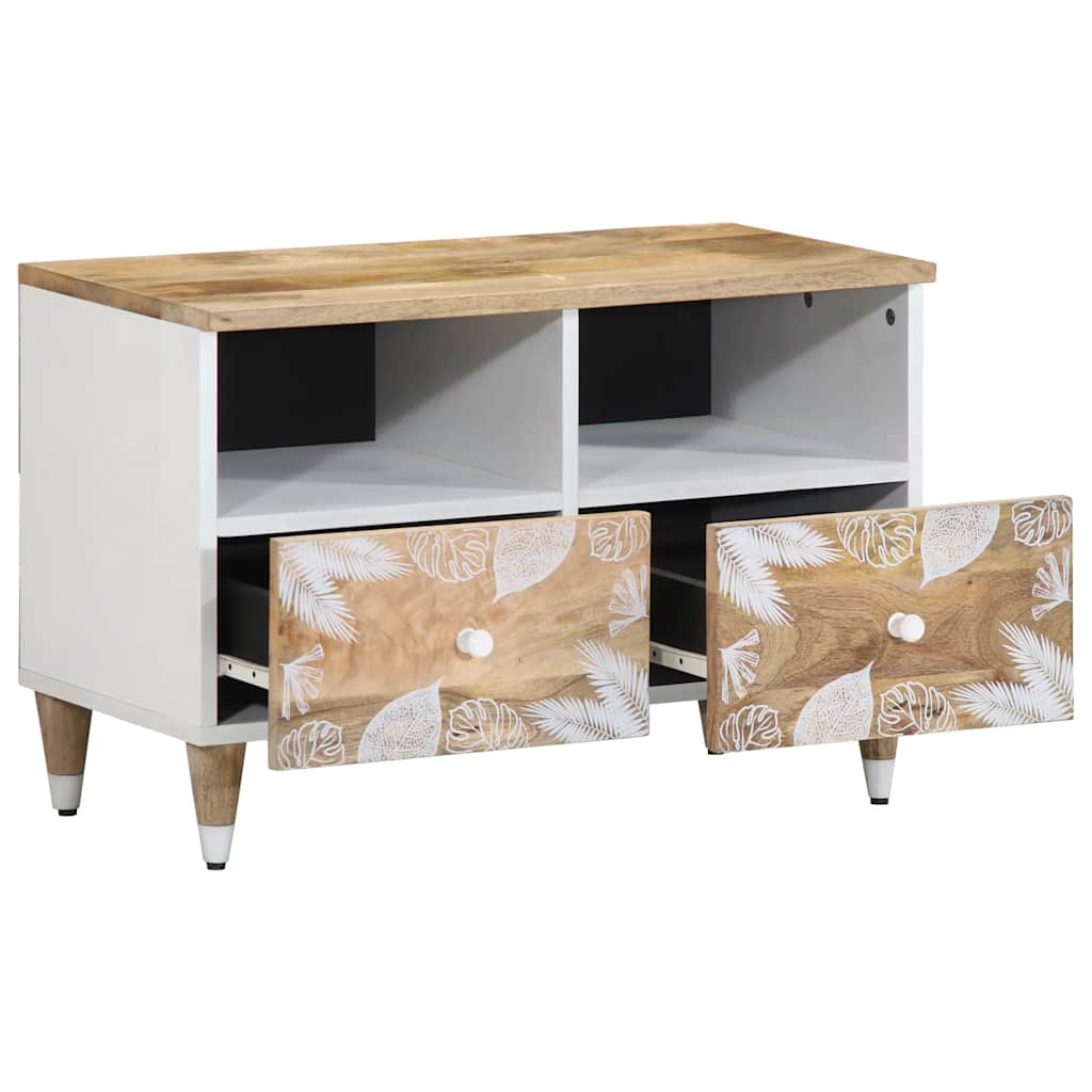 Meuble TV 70x33,5x46 cm bois massif de manguier - XIOS