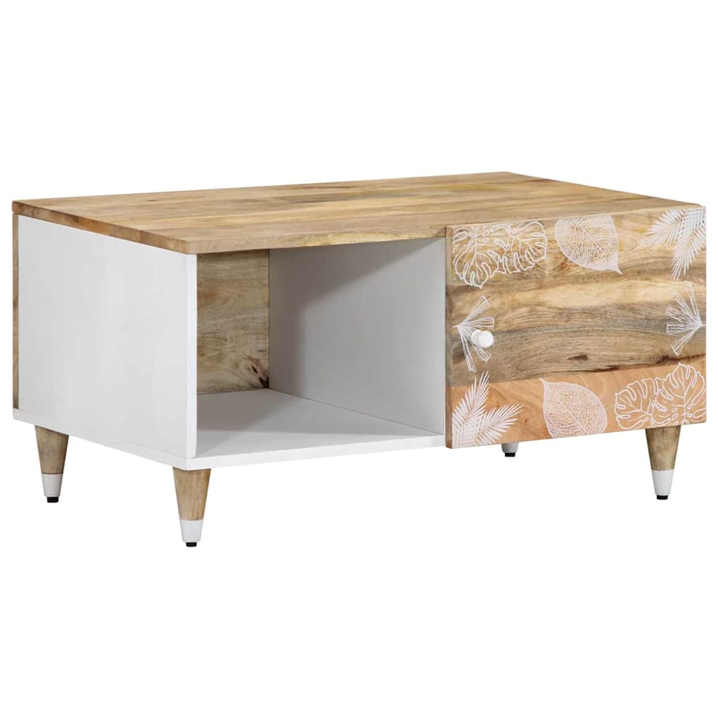Table basse 80x50x40 cm bois de manguier massif - XIOS
