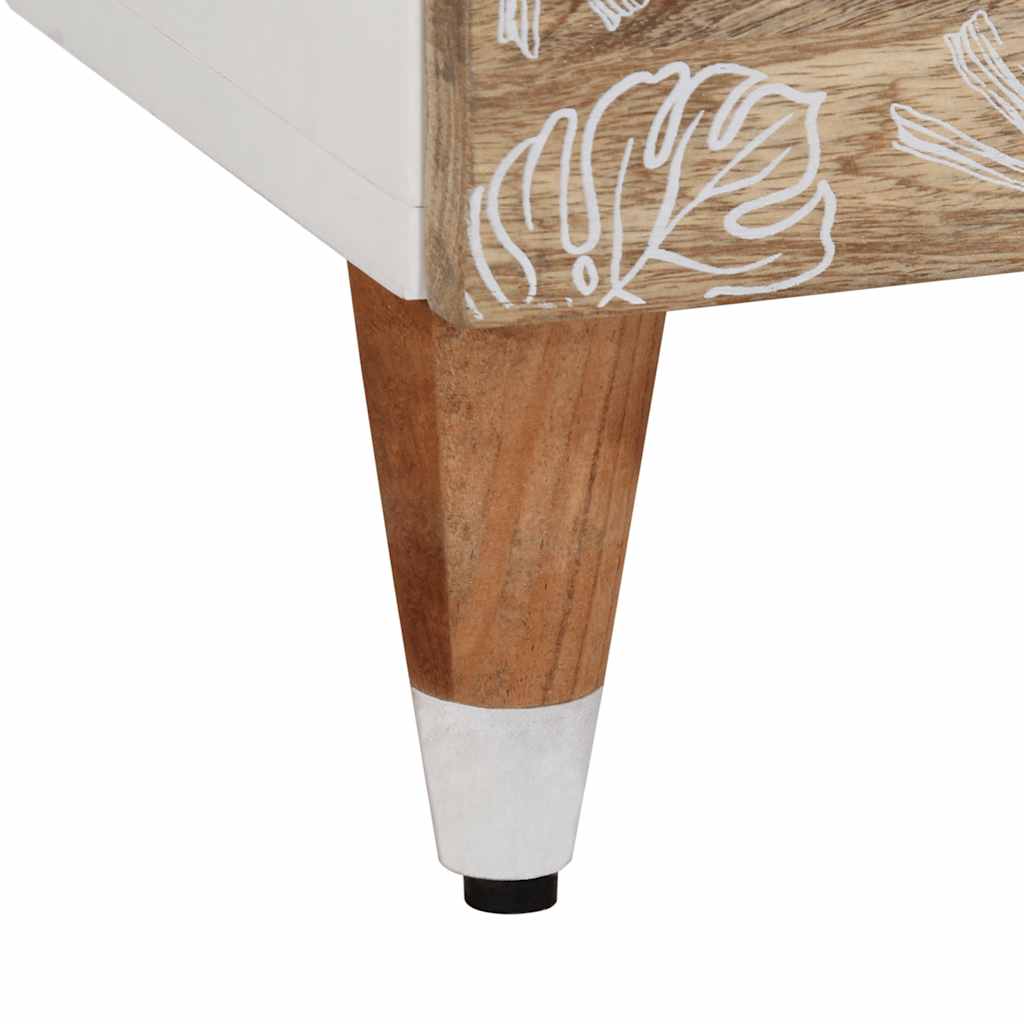 Table de chevet 40x33x46 cm Bois de manguier solide - XIOS