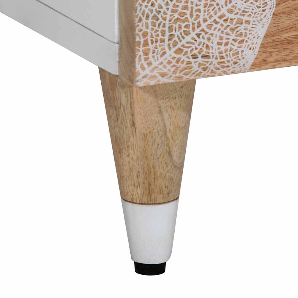 Table de chevet 50x33x60 cm bois de manguier massif - XIOS