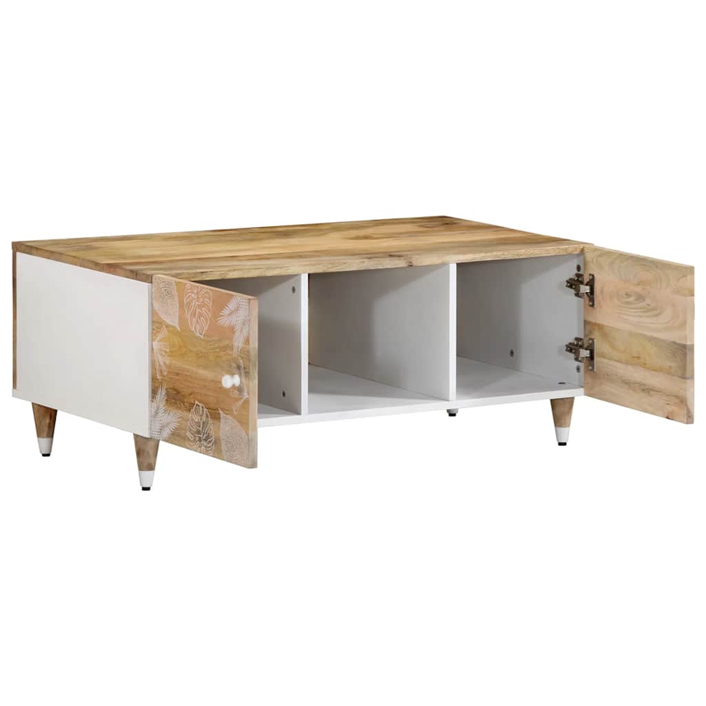Table basse 100x54x40 cm bois de manguier massif - XIOS