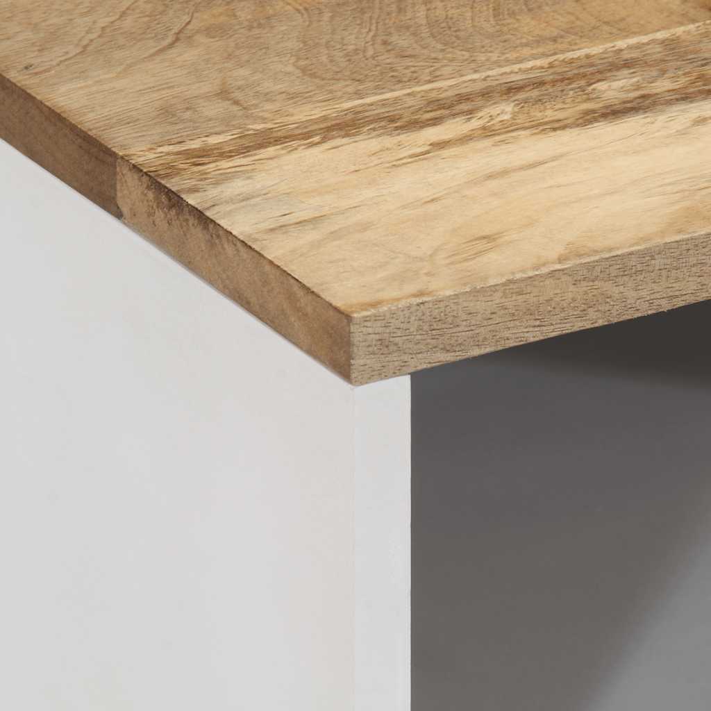 Meuble TV 80x31,5x46 cm bois massif de manguier - XIOS