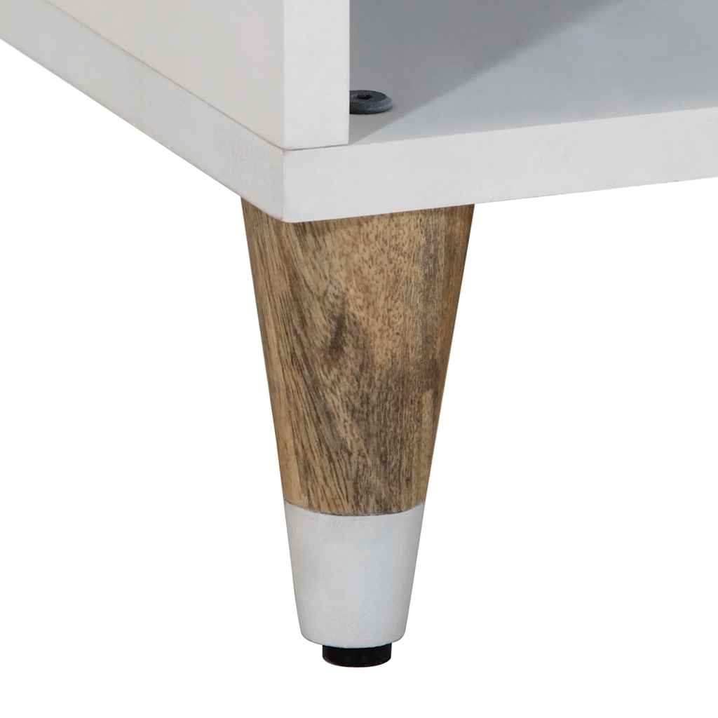 Meuble TV 80x31,5x46 cm bois massif de manguier - XIOS