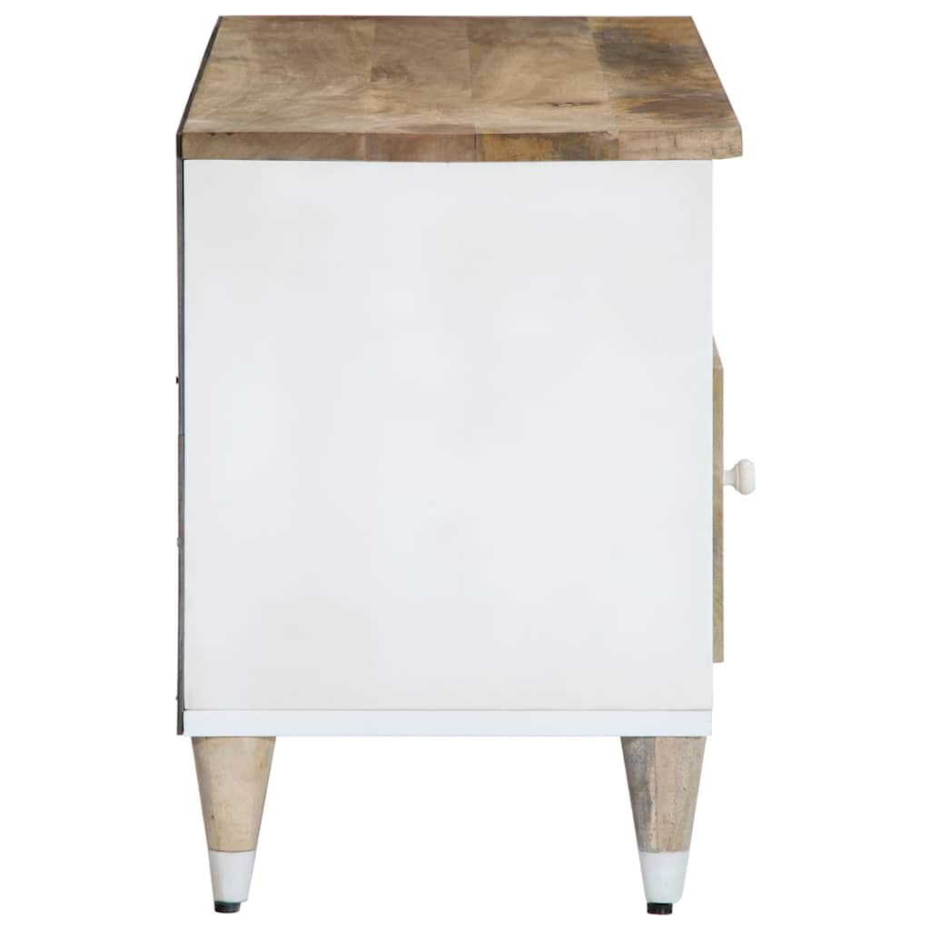 Meuble TV 100x33,5x46 cm bois massif de manguier - XIOS