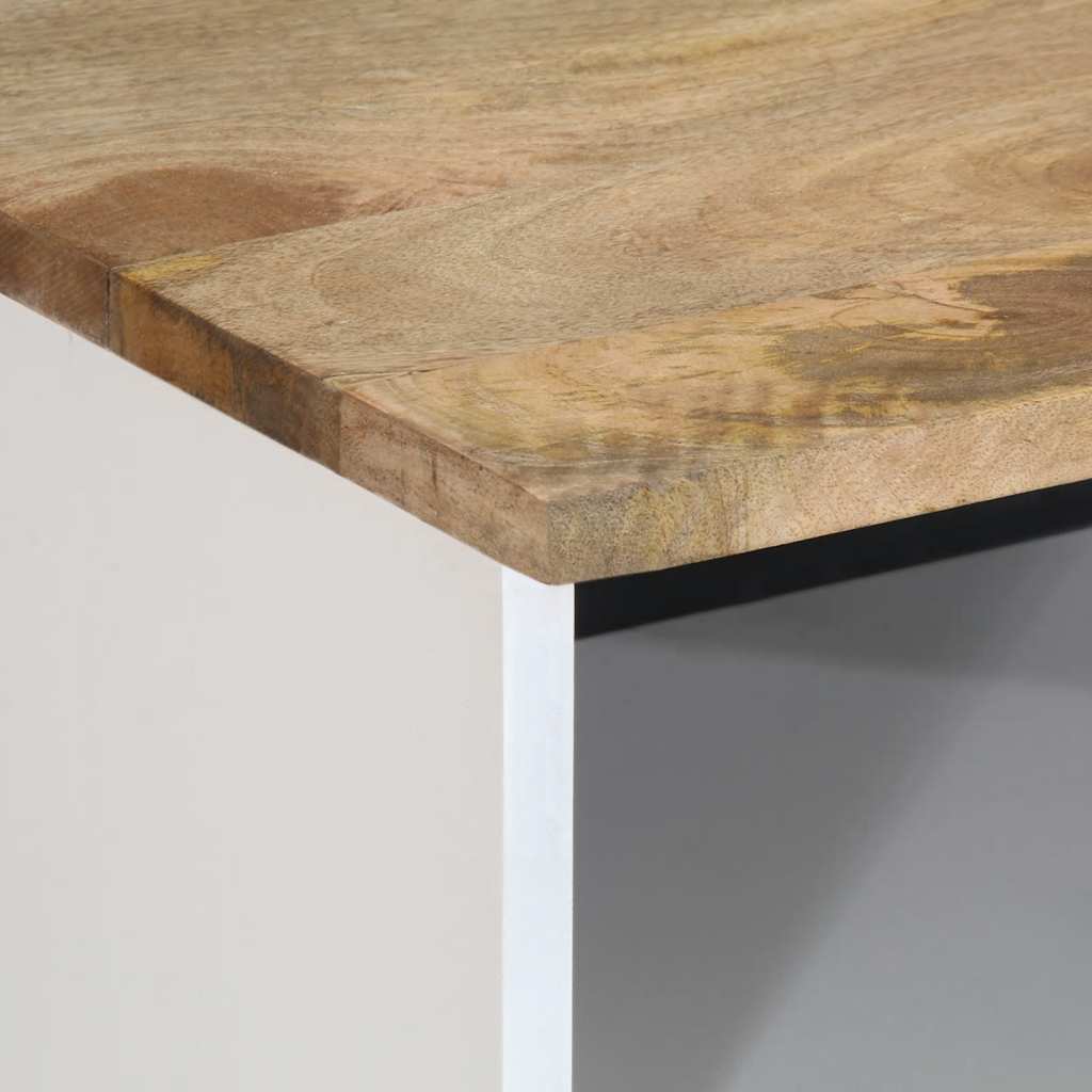 Meuble TV 100x33,5x46 cm bois massif de manguier - XIOS