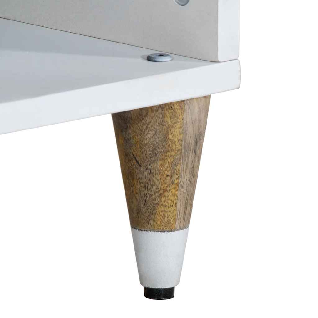 Meuble TV 100x33,5x46 cm bois massif de manguier - XIOS