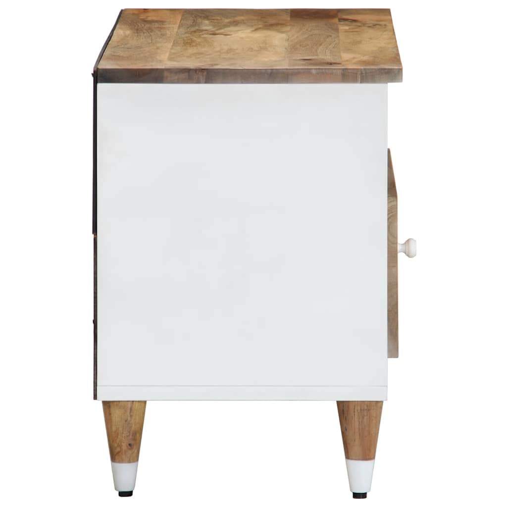 Meuble TV 80x33,5x46 cm bois massif de manguier - XIOS