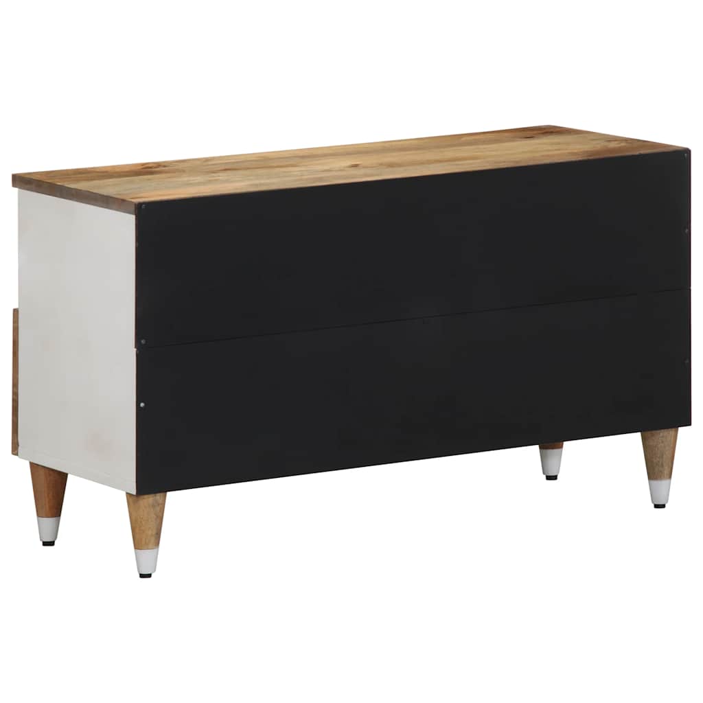 Meuble TV 80x33,5x46 cm bois massif de manguier - XIOS